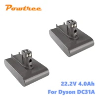 powtree 4 0ah 22 2v 4000mah dc31 dc31a battery for dyson dc31 dc34 dc35 dc44 dc 45 animal handheld vacuum cleaner l70