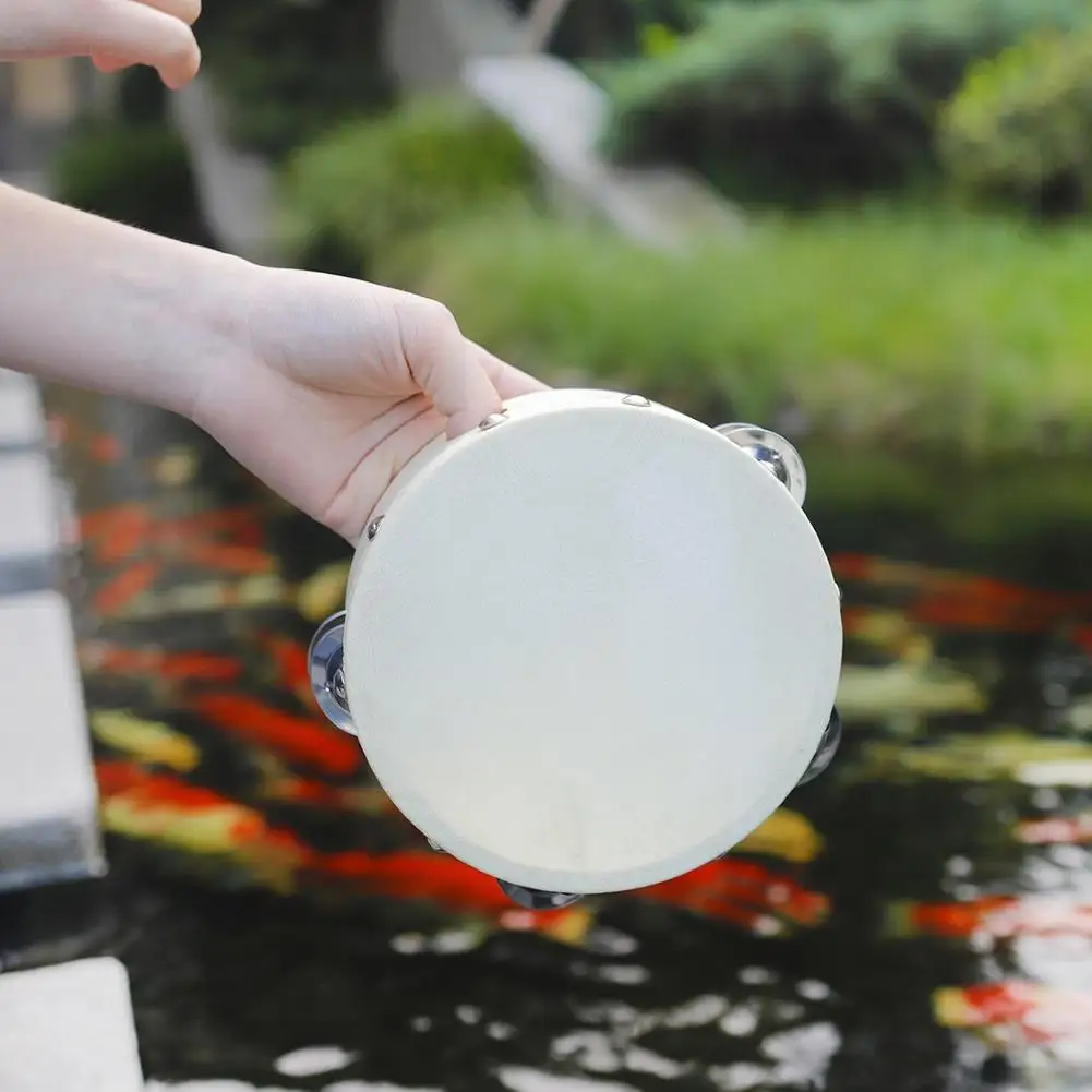 

Деревянный Тамбурин, Музыкальный барабан, музыкальный инструмент, Детский обучающий игрушечный инструмент, детская ударная музыкальная иг...