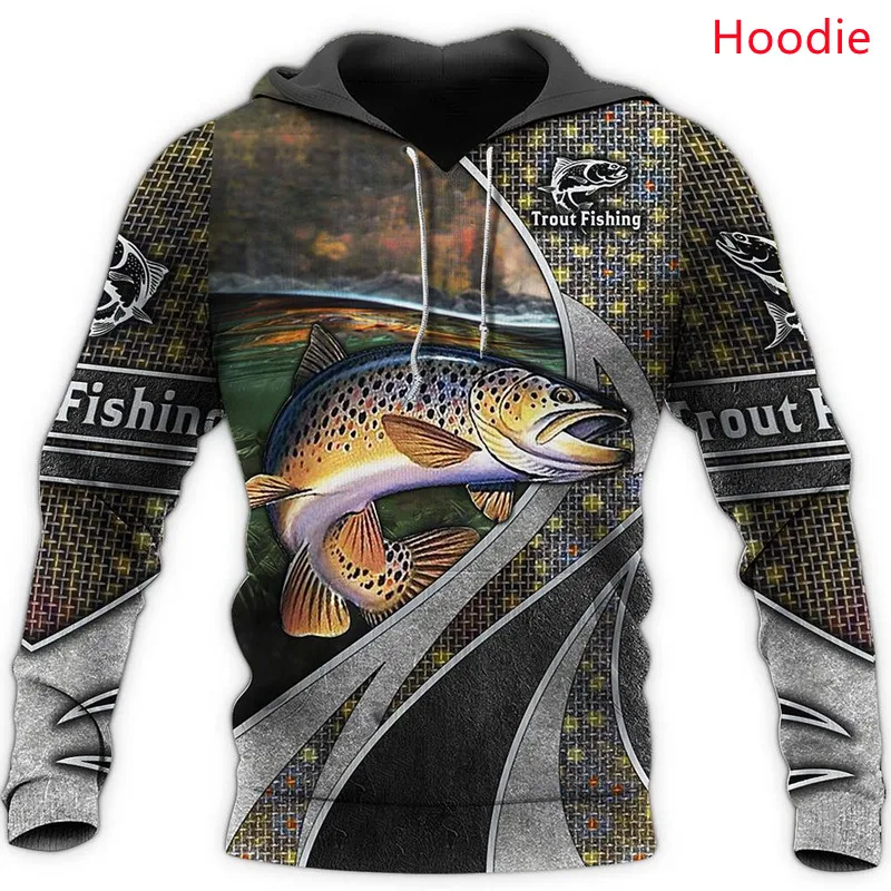 

Модный повседневный Топ с длинным рукавом, толстовка на молнии с 3D принтом для рыбалки на осень и зиму, Свитшот унисекс/платье с капюшоном 201