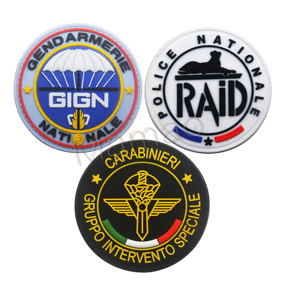 GIGN RAID французская армейская ПВХ-патч британская S.A.S. SAS GIS Италия спецназ 3D ПВХ