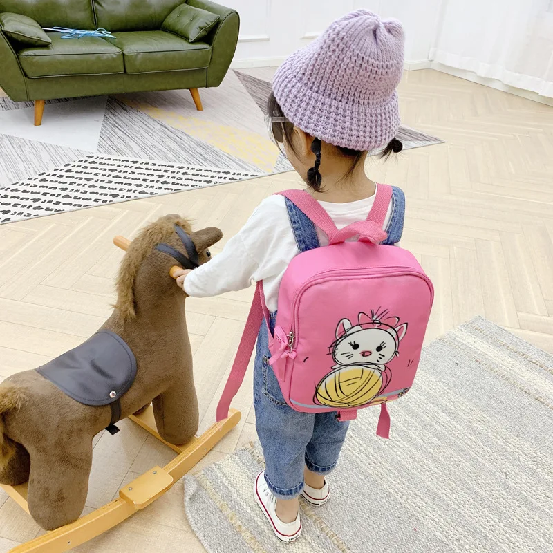Disney Children's School Bag 2021 New Boy Girl Tide Cute Cartoon Baby Anti-lost Small Backpack Canvas Backpack