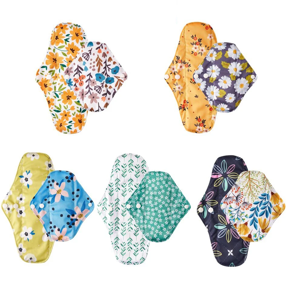 Happyflute 10 шт./компл. многоразовые прокладки бамбуковые угольные гигиенические Mama