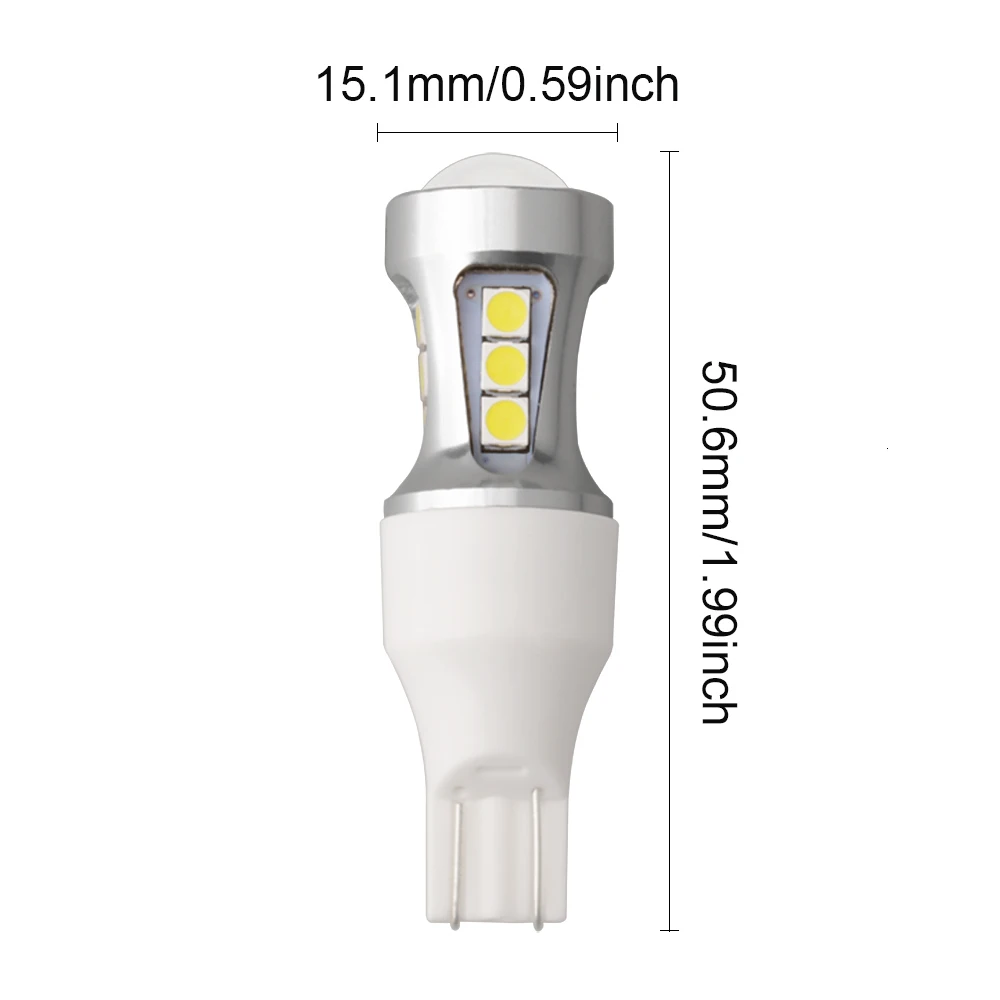 Цельнокроеное платье 1000Lm W16W T15 светодиодный 18SMD запасной светильник 921 912 W16W светодиодный лампы автомобиля задний фонарь 3030 10-30 в