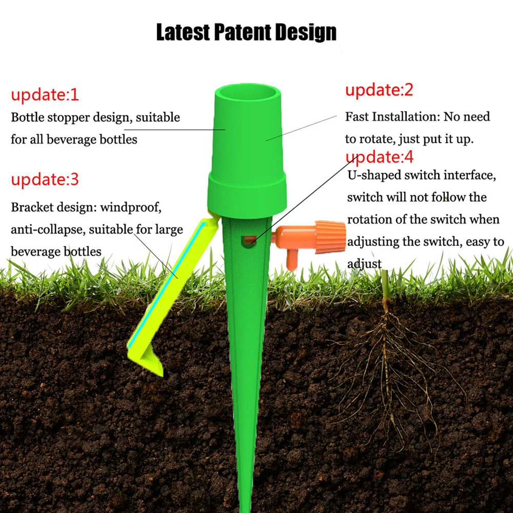 

12pcs/set Auto Drip Irrigation Watering System Automatic Watering Spike for Plants Flower Indoor Household Waterers Bottle