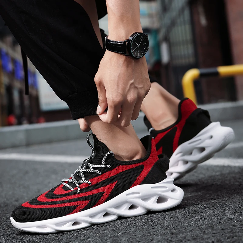 

casual sports white fashion solid summer Shoes Breathable para shoe informales comfortable Male on Casual hombre casuales black