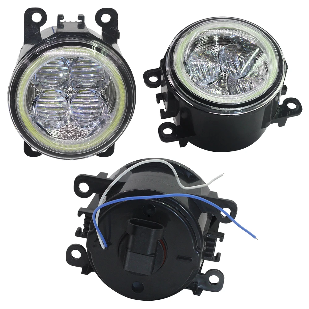 2 X Car Accessories Fog Light LED Halo Ring Angel Eye DRL Daytime Running H11 12V For Citroen SpaceTourer 2016 2017 2018