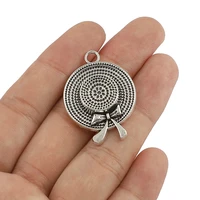 10pcs vintage tibetan silver color ms cap hat 2534mm charms pendant for jewelry making diy handmade necklace accessories