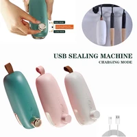 usb charging sealing machine hand pressure portable mini heating packaging machine handheld vacuum food sealing device r20