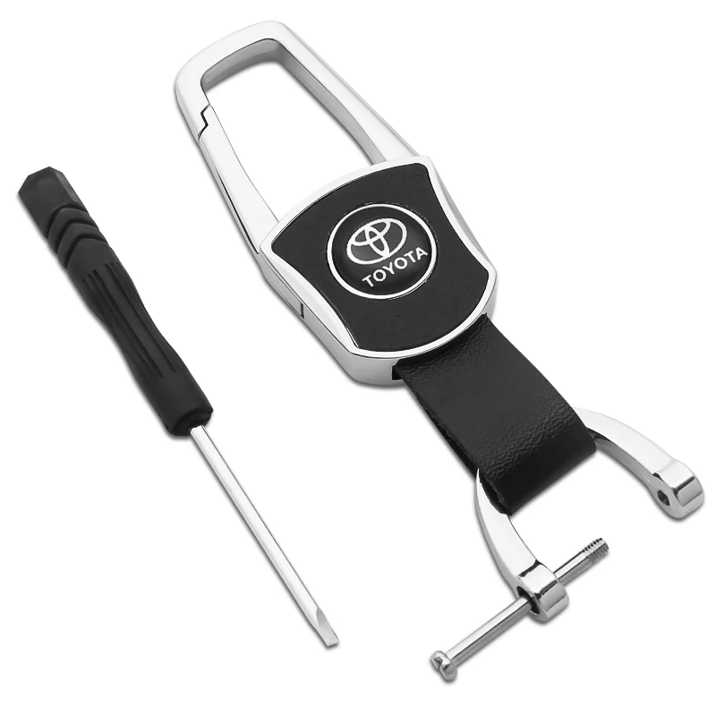 Кожаный 3D автомобильный брелок из нержавеющей стали аксессуары анти потеря
