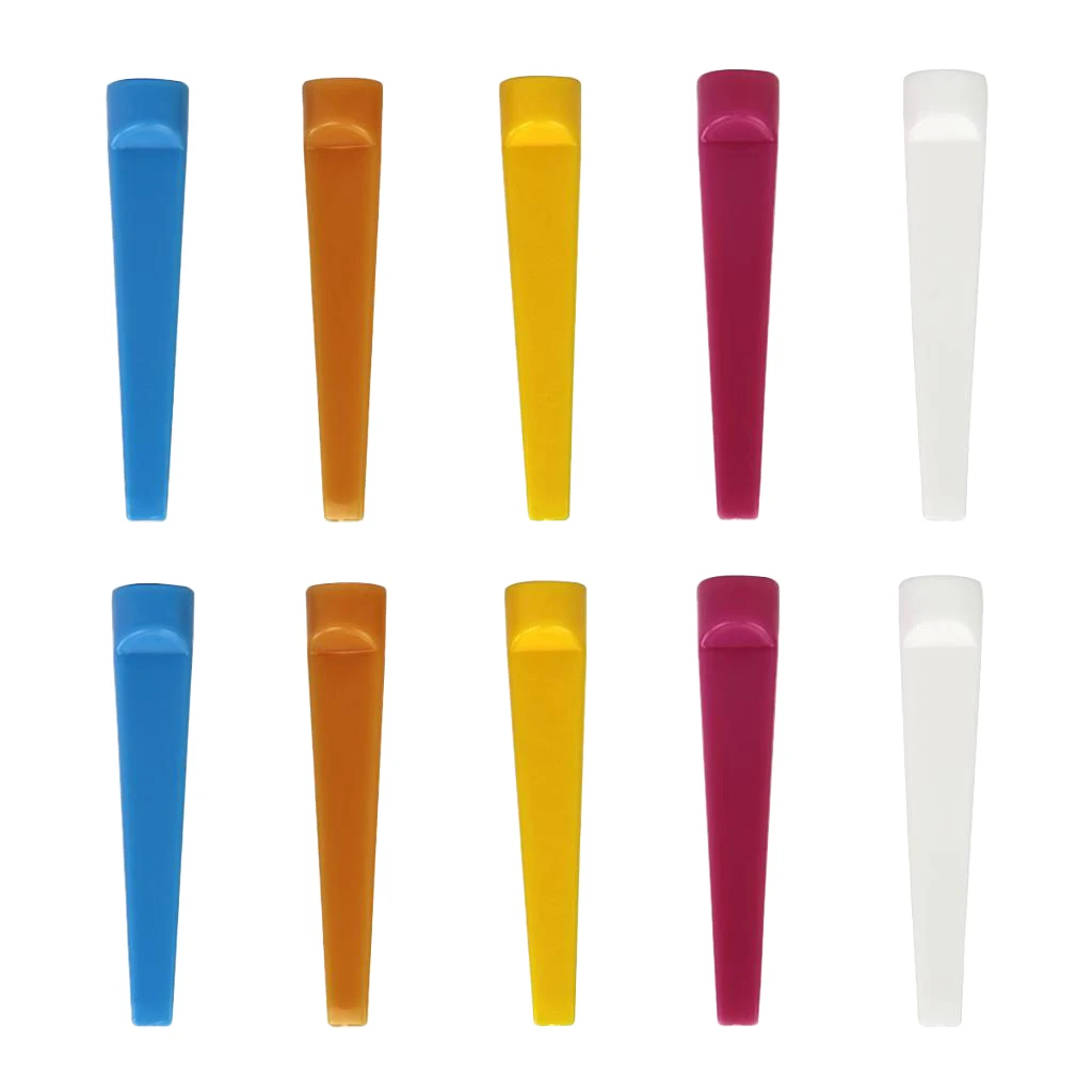 10 Count Durable Plastic Wedge Golf Tees 74mm Random Color Golfer Training |