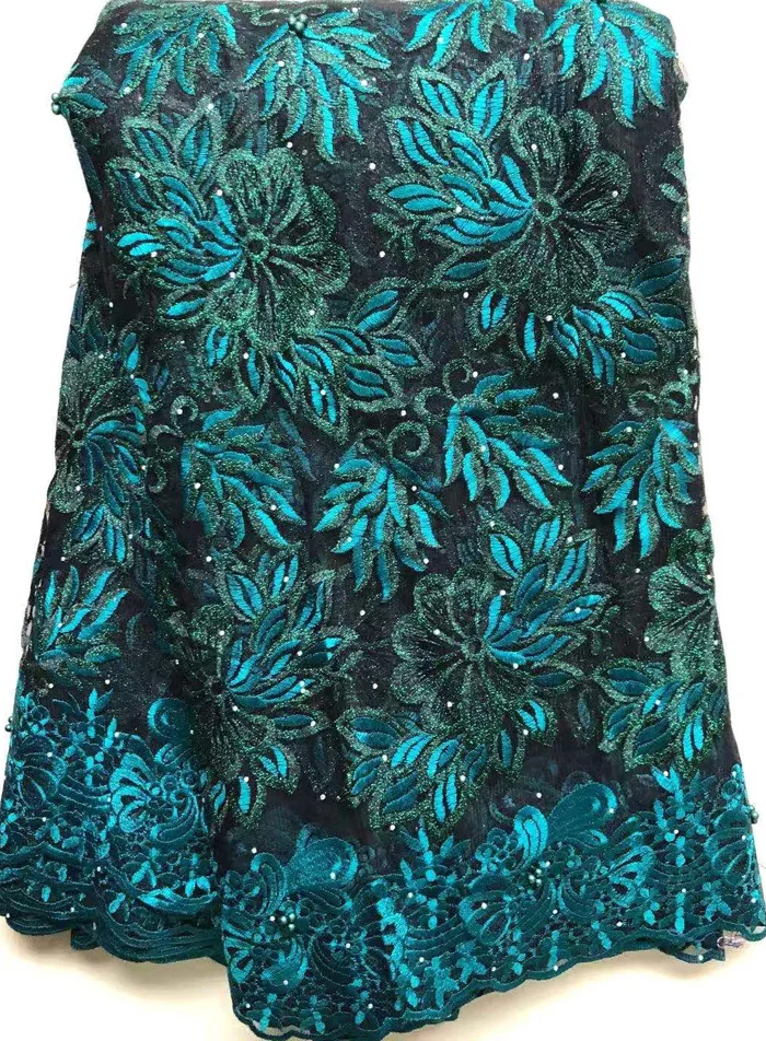 Желтые новейшие Африканские кружева ткань с вышивкой африканский тюль