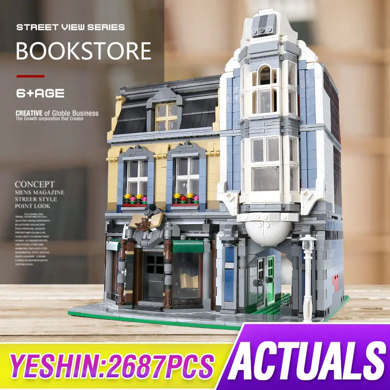 MOC 18923 уличные строительные игрушки совместимые с 10185 европейская Сборная модель