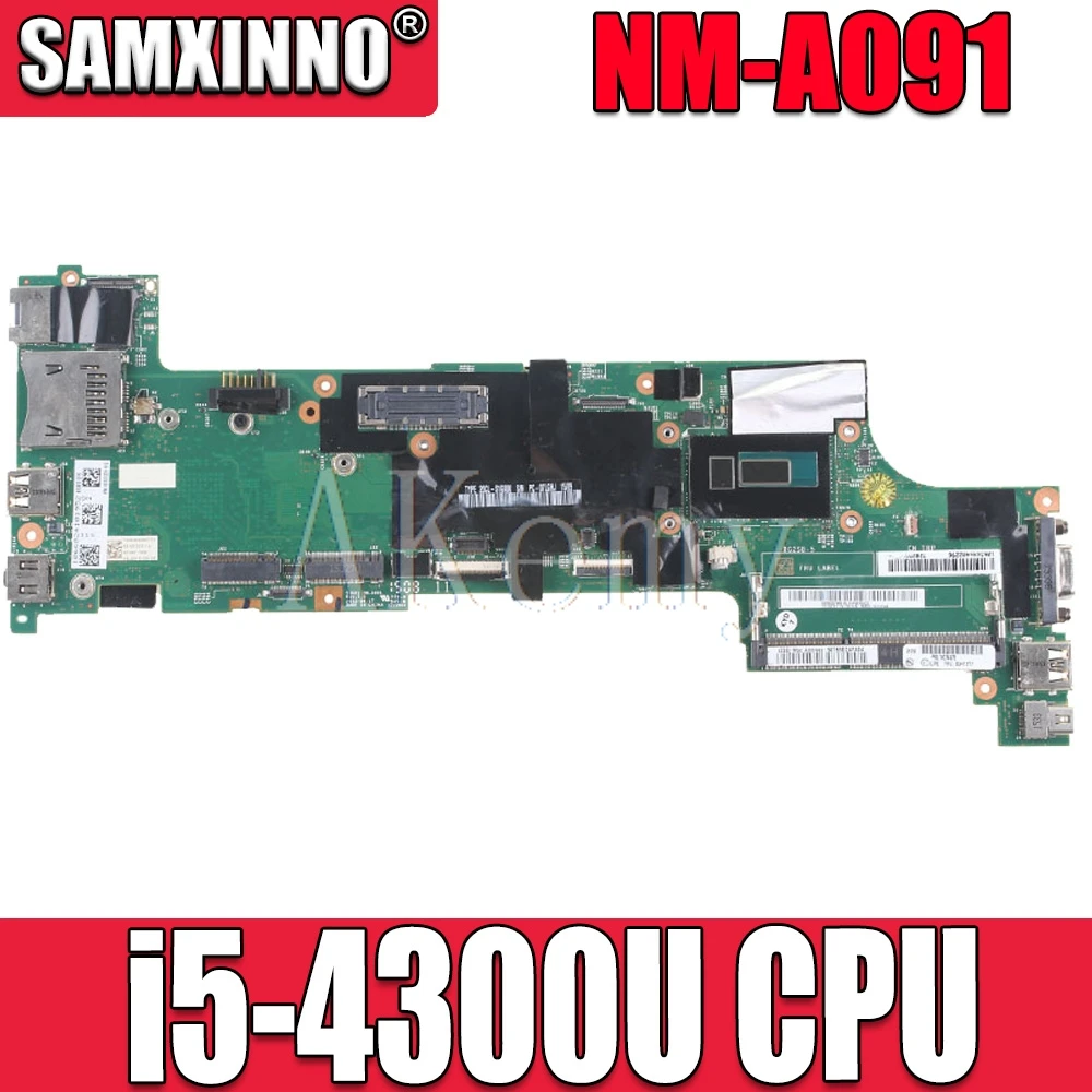 

For Lenovo ThinkPad X240 VIUX1 NM-A091 Тетрадь материнская плата Процессор i5 4300U 04X5176 04X5152 DDR3 100% Тесты работы