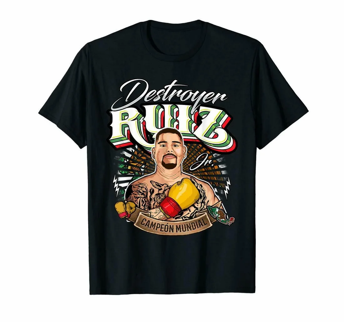 

Andy Ruiz Jr. Box Mexicano Tops Tee T Shirt T-Shirt New Funny Cotton