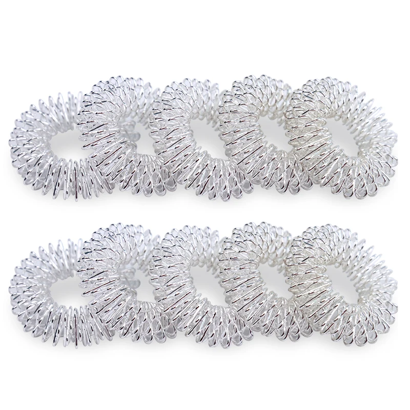 Серебряное кольцо для массажа пальцев иглоукалывания средство здоровья