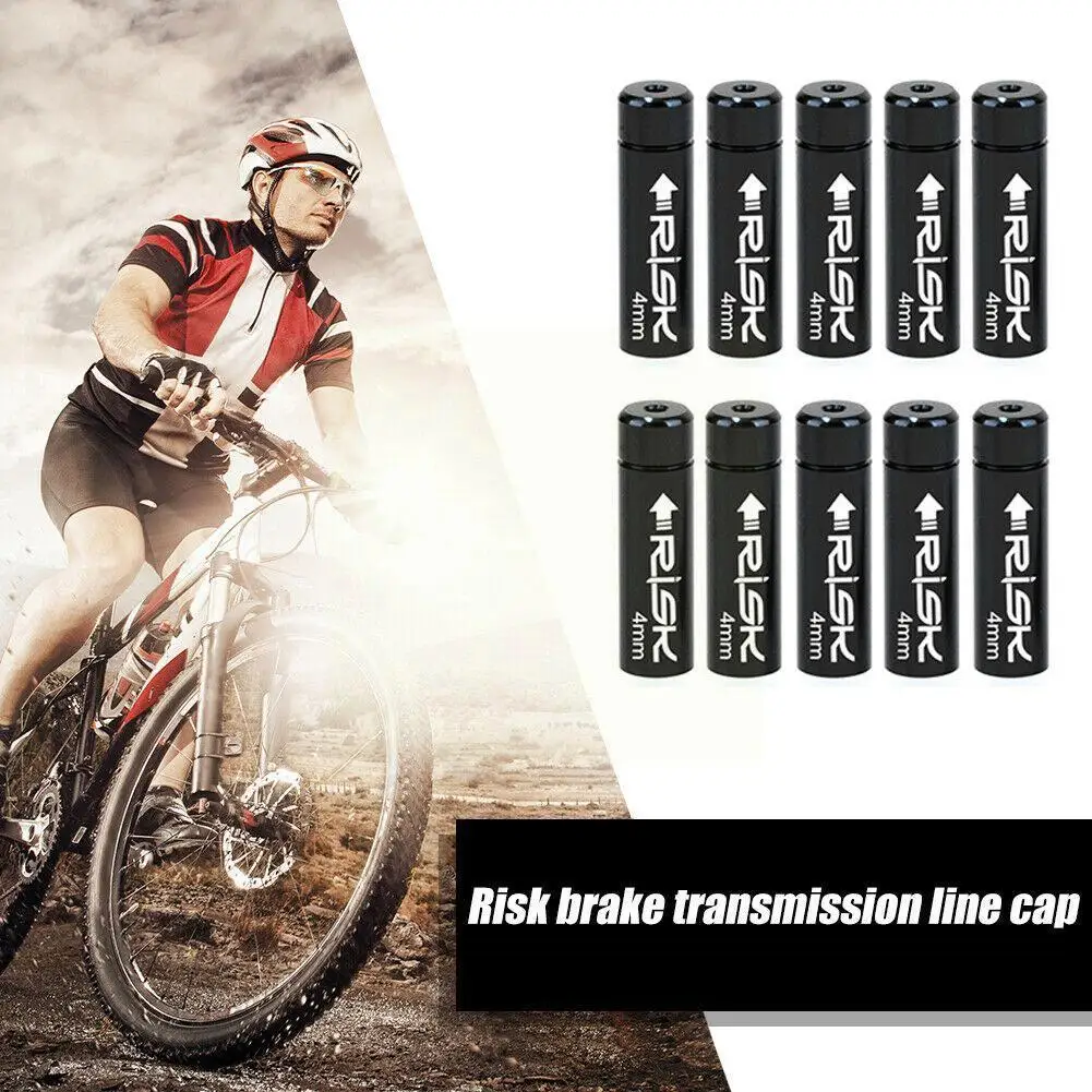 

Risk 10pcs/set Bicycle Shift/brake Line Cap Aluminum Alloy Caps Pipe Tail Bike Tube Cable End Cover Wire Road Mountain Dust N9e2
