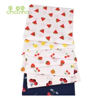 printed plain cotton fabriclittle fruite seriesdiy sewing quilting poplin material for babychildrens shirtsskirtsdress