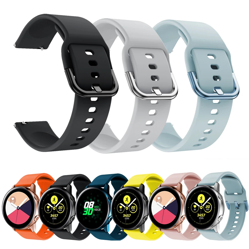 Силиконовый оригинальный спортивный ремешок для часов Samsung Galaxy активных Gear S2