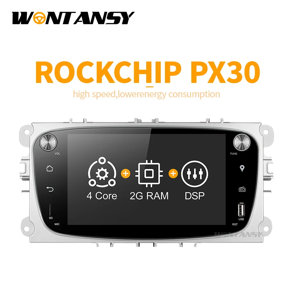 Автомобильный dvd плеер PX30 с gps навигацией Android 9 0 для Ford focus Mondeo S max smax Kuga c 2009 2010 2011 | Автомагнитолы -4000140609937