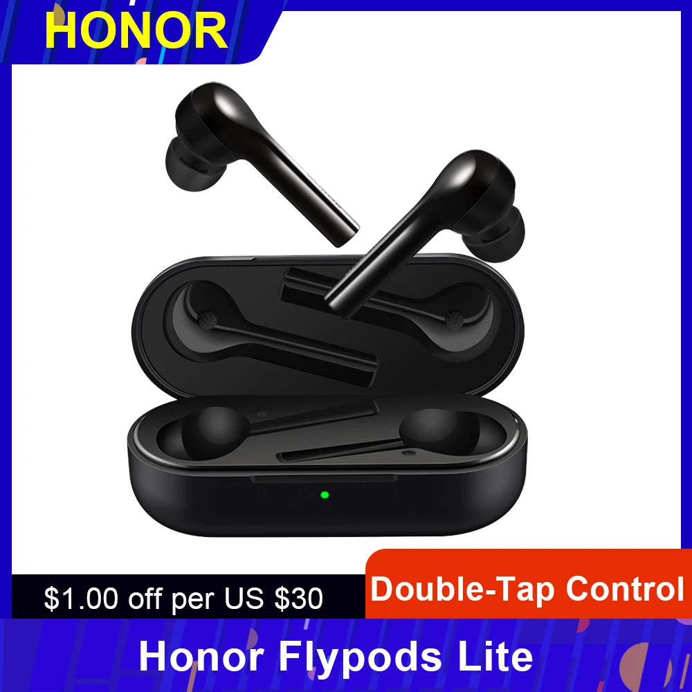 Оригинальные беспроводные наушники Honor Flypods Lite Bluetooth Hi Fi TWS водонепроницаемые IP54