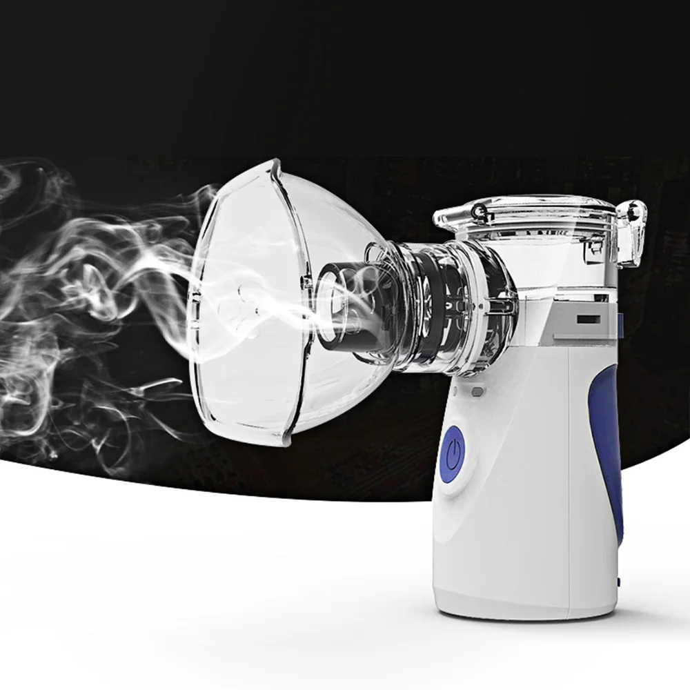 

Portable Inhaler Nebulizer Ultrasonic Humidifier Battery Powered Nebulizer Medical Asthma Steam Apparatus for Adult Kids Health