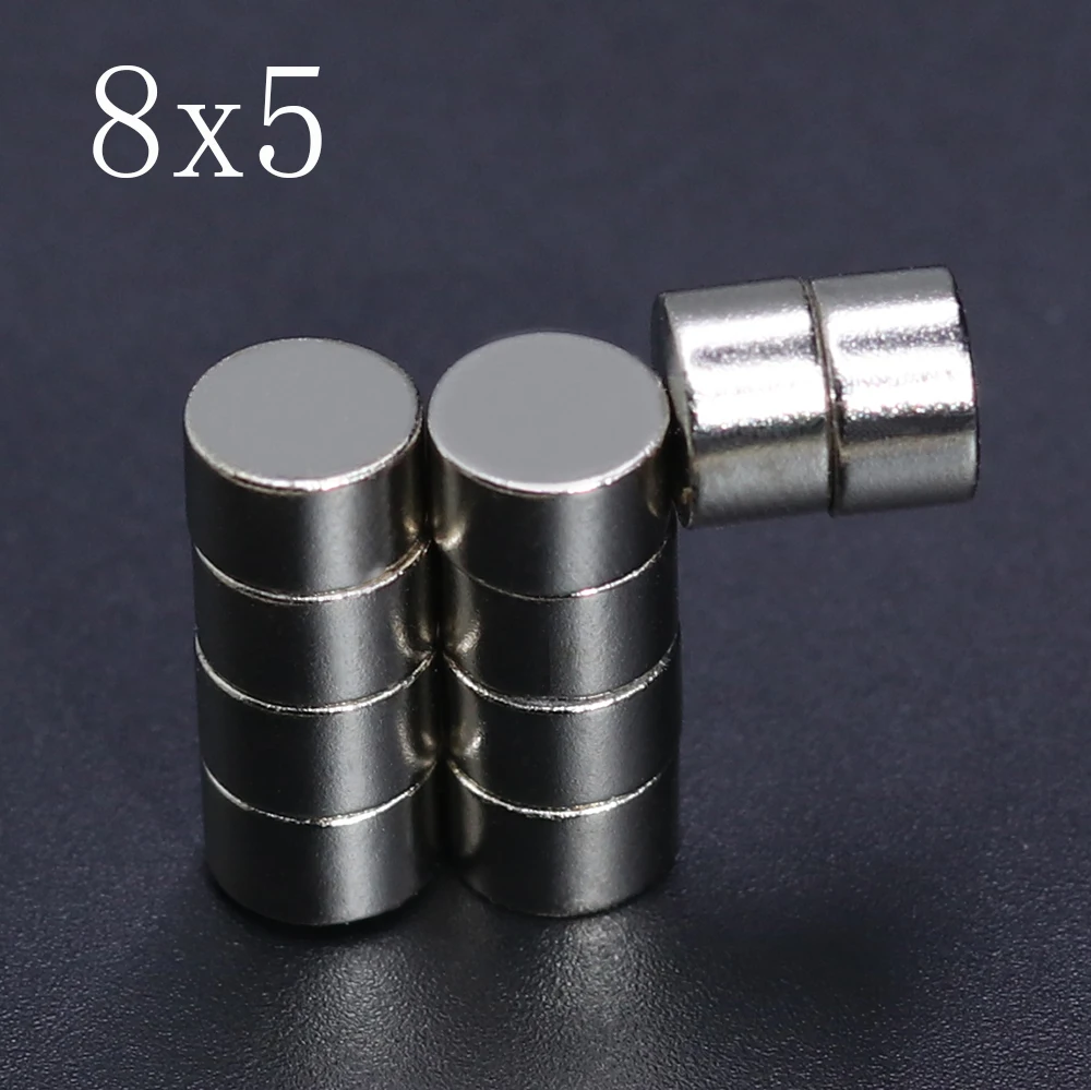 

10/20/50/100 Pcs 8x5 Neodymium Magnet 8mm x 5mm N35 NdFeB Round Super Powerful Strong Permanent Magnetic imanes Disc