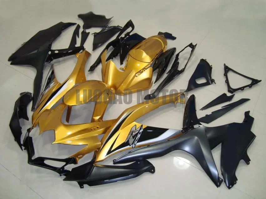 

100% Injection 2008 2009 2010 Fairings kit Fit for Gold Black SUZUKI GSXR600 GSXR750 Bodywork GSXR 600 K8 K9 K10 Fairing Kit
