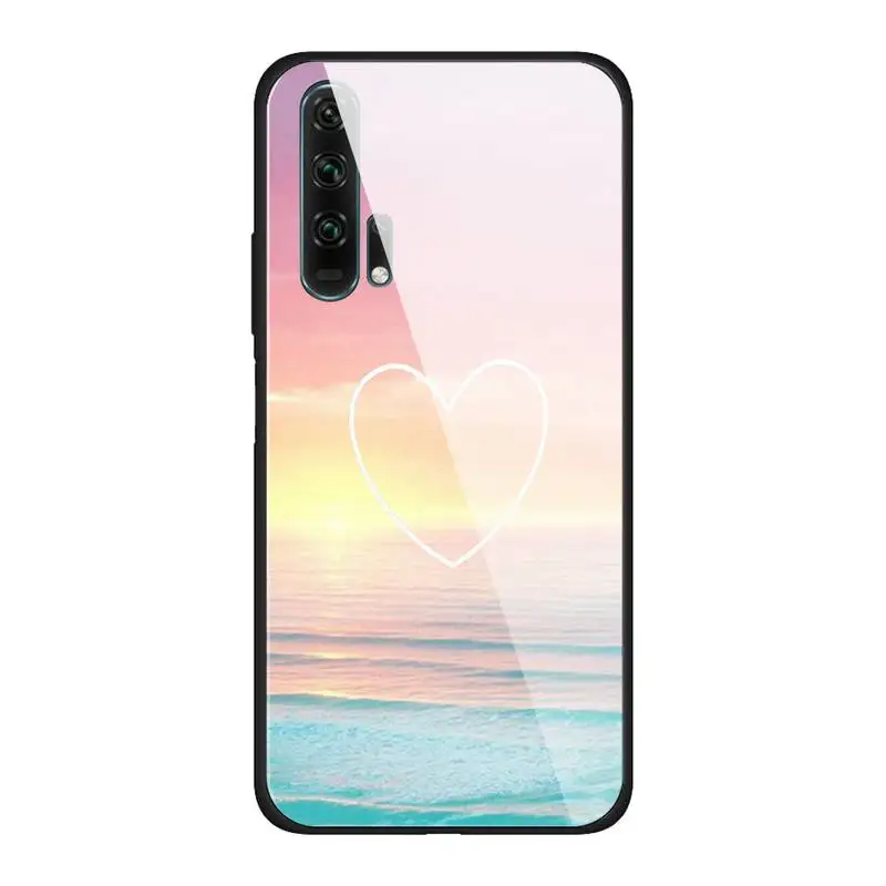 

Heart-Shaped Glass Phone Case Back Shell For Huawei P20 Pro P30 Lite Mate 9 10 20 Pro Nova 3i 5 3E Cover Accessories