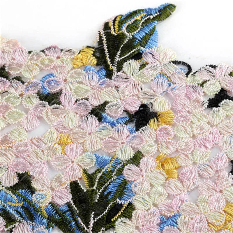 Новая вышитая ткань наклейки Одежда Аксессуары Большой патч цветок форма Багаж