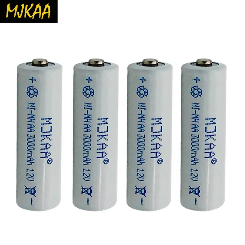 MJKAA 1 2 V Ni MH аккумулятор 2A 3000mAH перезаряжаемый цикл Защита окружающей