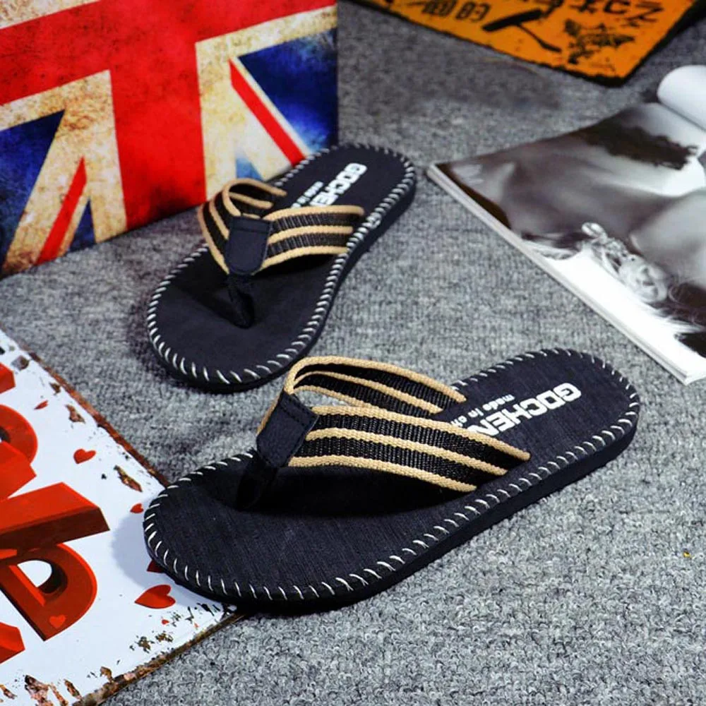 Новинка 2020 года Мужская Летняя обувь Вьетнамки мужские шлепанцы с открытым