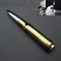new gold tip laser infrared open flame bullet lighter military creative model warhead inflatable lighter