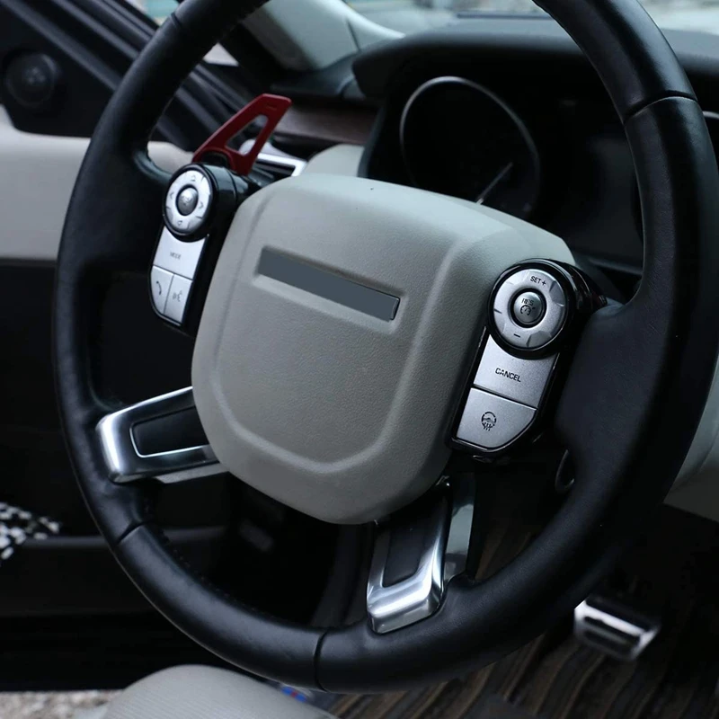 Steering Wheel Button Decoration Frame Trim for Land Rover Discovery 5 2017 2018 Range Sport Voque 2014-2017 | Автомобили и