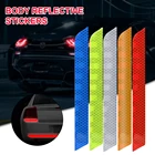 Автомобильная наклейка на задний бампер, Светоотражающая наклейка, предупреждающий знак, автомобильная лампа, защитная пленка, аксессуары для стайлинга автомобиля