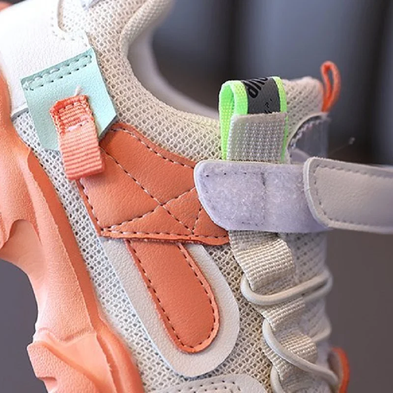 Детская обувь модные осенне зимние кроссовки для девочек и мальчиков красочные