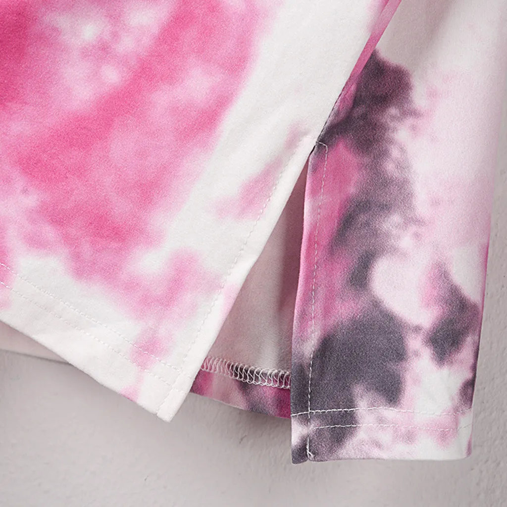 

MIARHB Floral Tie-dye Print Autumn Tops For Women T Shirts Long Sleeve Cotton Tops 2020 Fashion camisetas para mujer