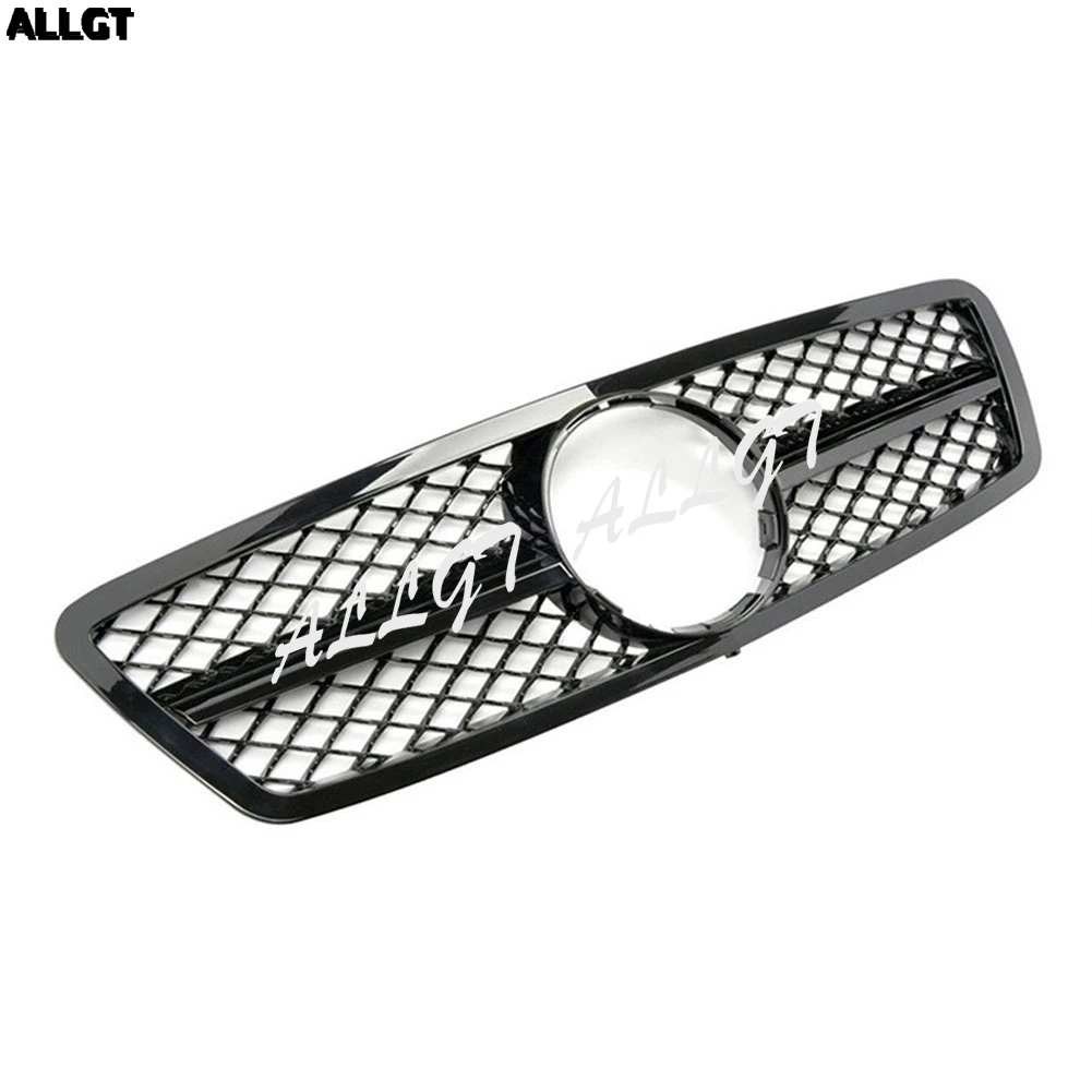 Передняя решетка для бампера Mercedes Benz W203 C230 C320 C240 2000 2001 2002 2003 2004 2005 2006 матовая