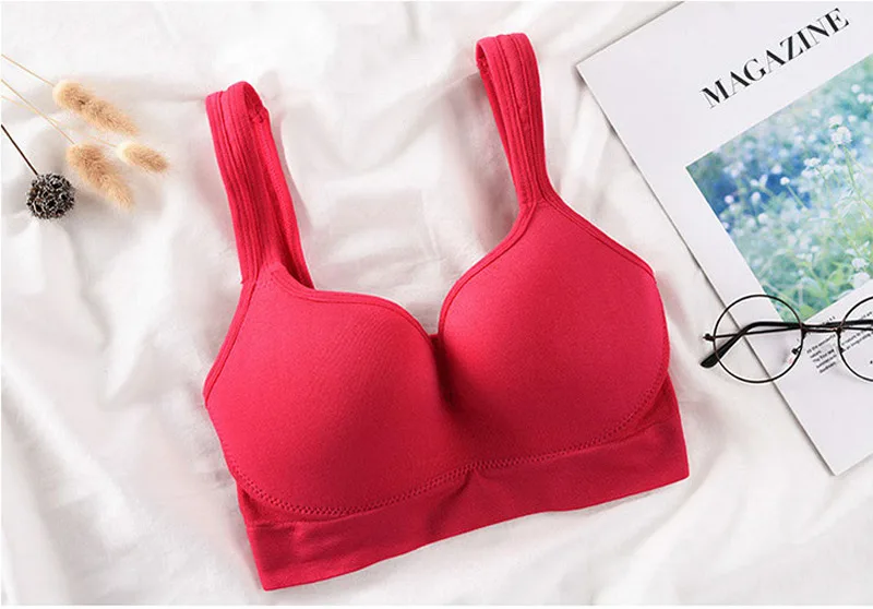 

Women's Stretch Workout Seamless Racerback Top Gym Fitness Yoga Pad Sports Bras