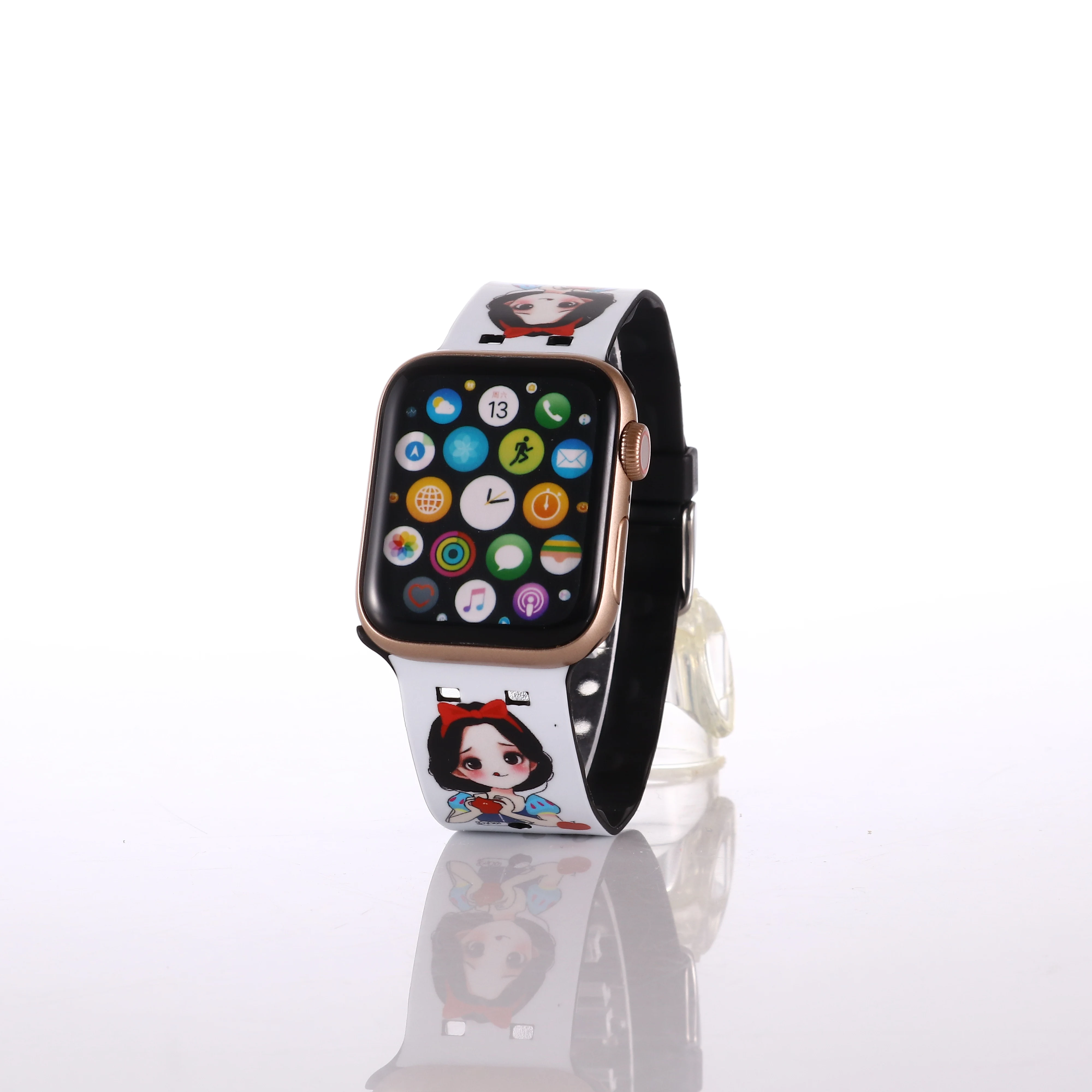 Ремешок YUKIRIN белоснежный для apple watch band сменный Браслет iWatch Series SE 6 5 4 3 2 1 38 40 42 44