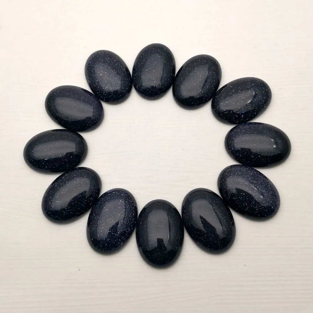 

Модный кабошон высокого качества 25x18 мм с натуральным камнем и голубым песком для Подвески для изготовления украшений, бусины 12 шт./лот, Бесп...