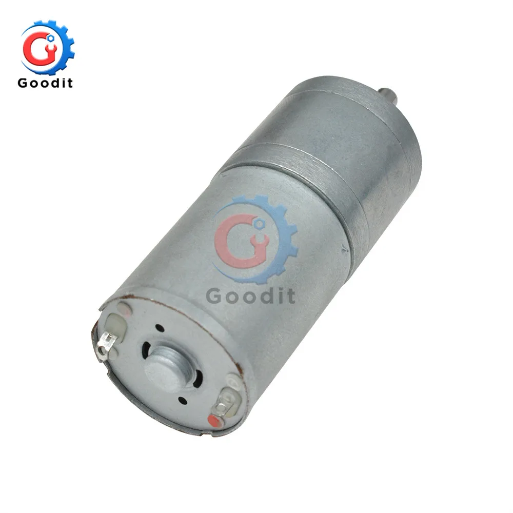 Редукторный двигатель постоянного тока 25GA370 с кодировщиком и низкоскоростным