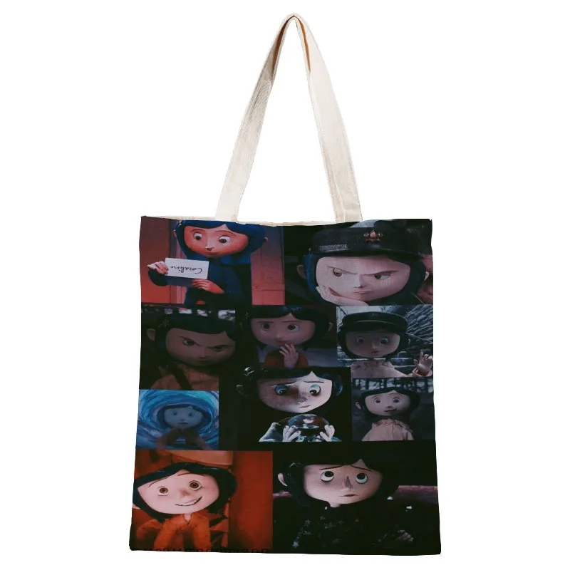 

Ladies Handbags Canvas Tote Bag Shoulder Shopper Bags for Women Eco Foldable Reusable Shopping Bags Vogue Women Bags Sac