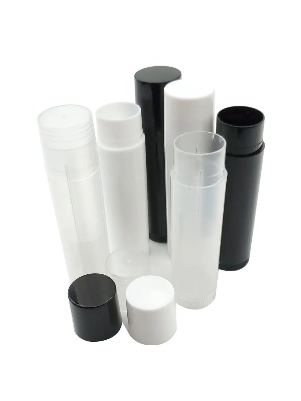 

50pcs 5g Lip Gloss Tube Empty Plastic Cosmetic Container Lipstick Glue Stick Eyelash Tube Bottle Transparent Travel Bottle