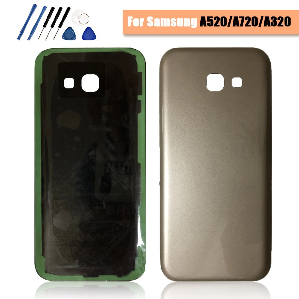 Настоящий чехол для Samsung Galaxy A5 2017 задняя крышка батареи стеклянный корпус A520 A520F