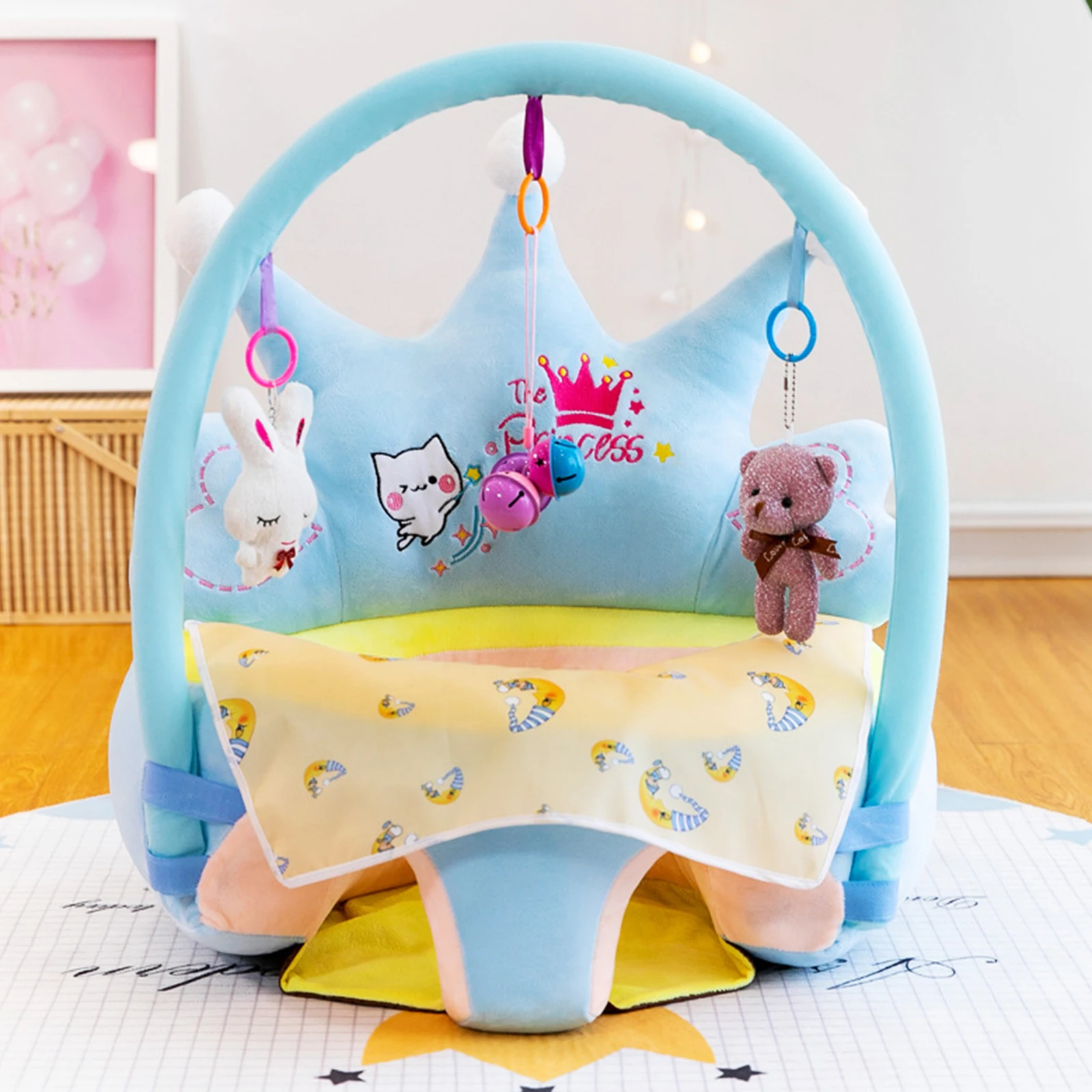

0-3Y Baby Sofa Support Seat Cover Washable Toddlers Learning To Sit Plush Chair Baby Sofa Support Seat Cover