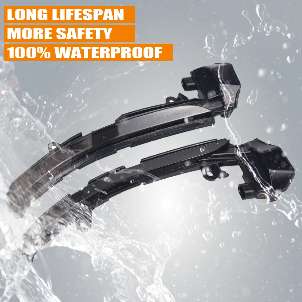 

LED Dynamic Turn Signal Light For Jaguar XE XF XJ F-TYPE XK XKR I-PACE X250 X260 Side Mirror Indicator Lamp Sequential Blinker