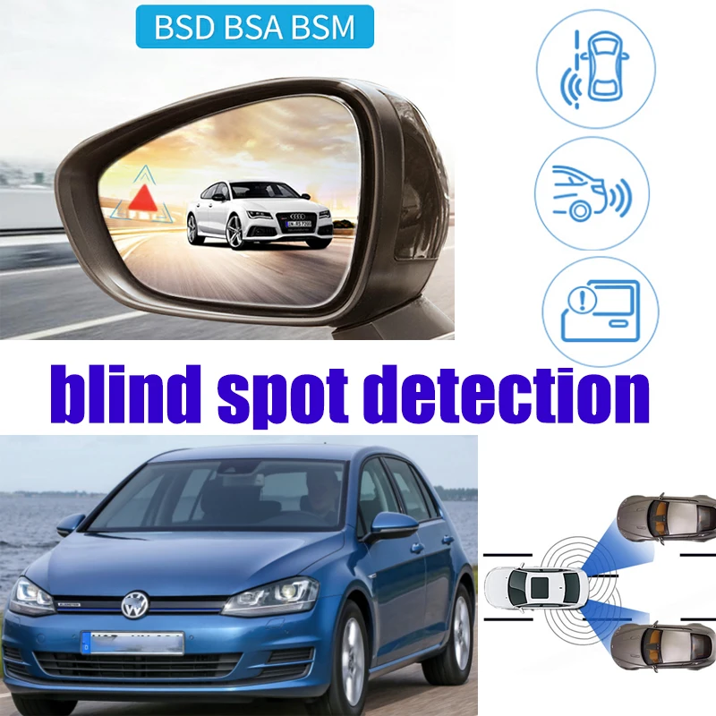 

Для Volkswagen VW Golf 7 MK7 2012 ~ 2020 автомобильный BSD BSA BSM предупреждающий сигнал о слепой зоне заднее зеркало с оповещением Обнаружение радаром