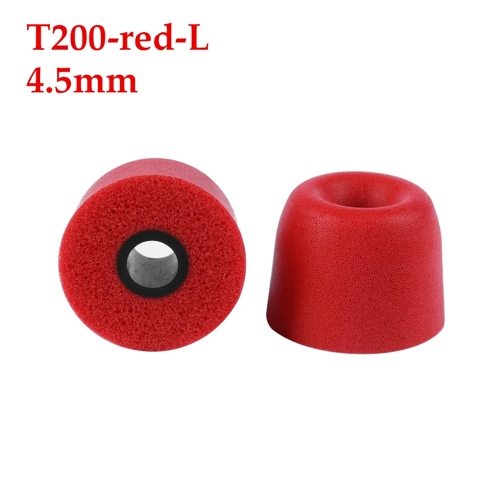 T200 L red 1 пара T100 T200 T400 наконечники для наушников поролоновые губки амбушюры для наушников 3/5 мм аксессуары для гарнитуры шумоизолирующие наушники - Цвет: T200 L red