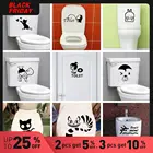 2020 новые WC декоративные наклейки настенные наклейки для унитаза настенный стикер водонепроницаемый домашний декор для комнат toliet Diy домашнее украшение