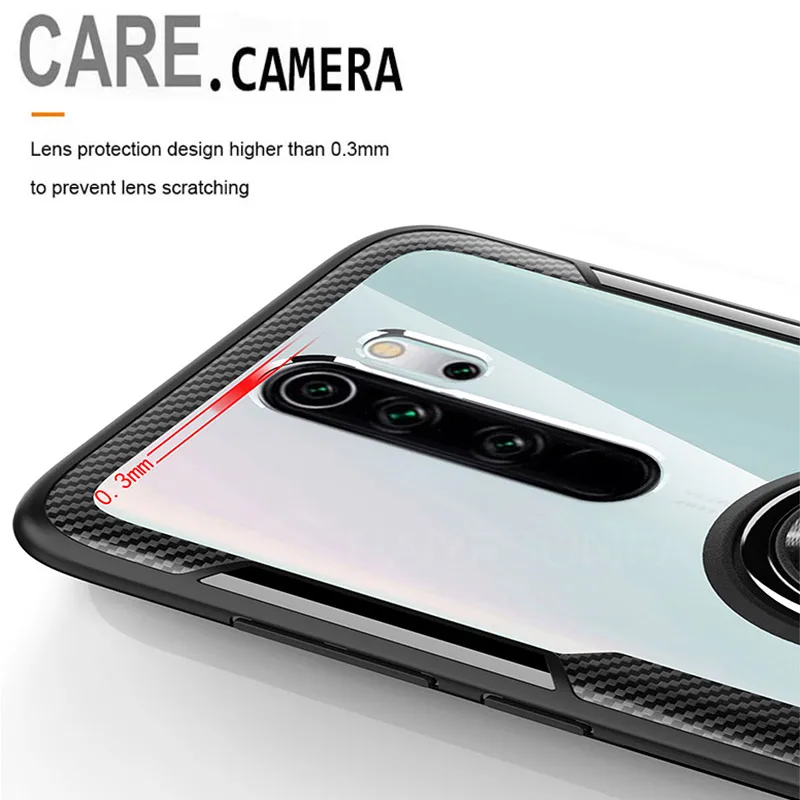 Роскошный Magentic чехол с металлическим кольцом для Xiaomi Redmi Note 8 7 K20 5 Pro оригинальный